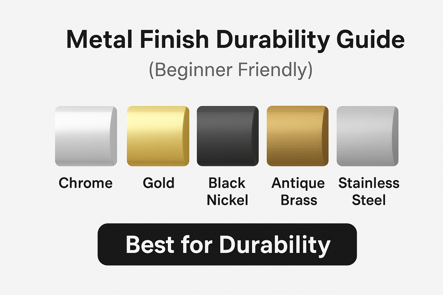 Metal keychain finish comparison showing different plating and enamel options